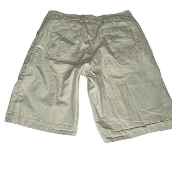 Gap Reversible‎ Shorts Mens Size 32 Light Beige to Plaid Cotton Pockets Bermuda - Picture 4 of 9